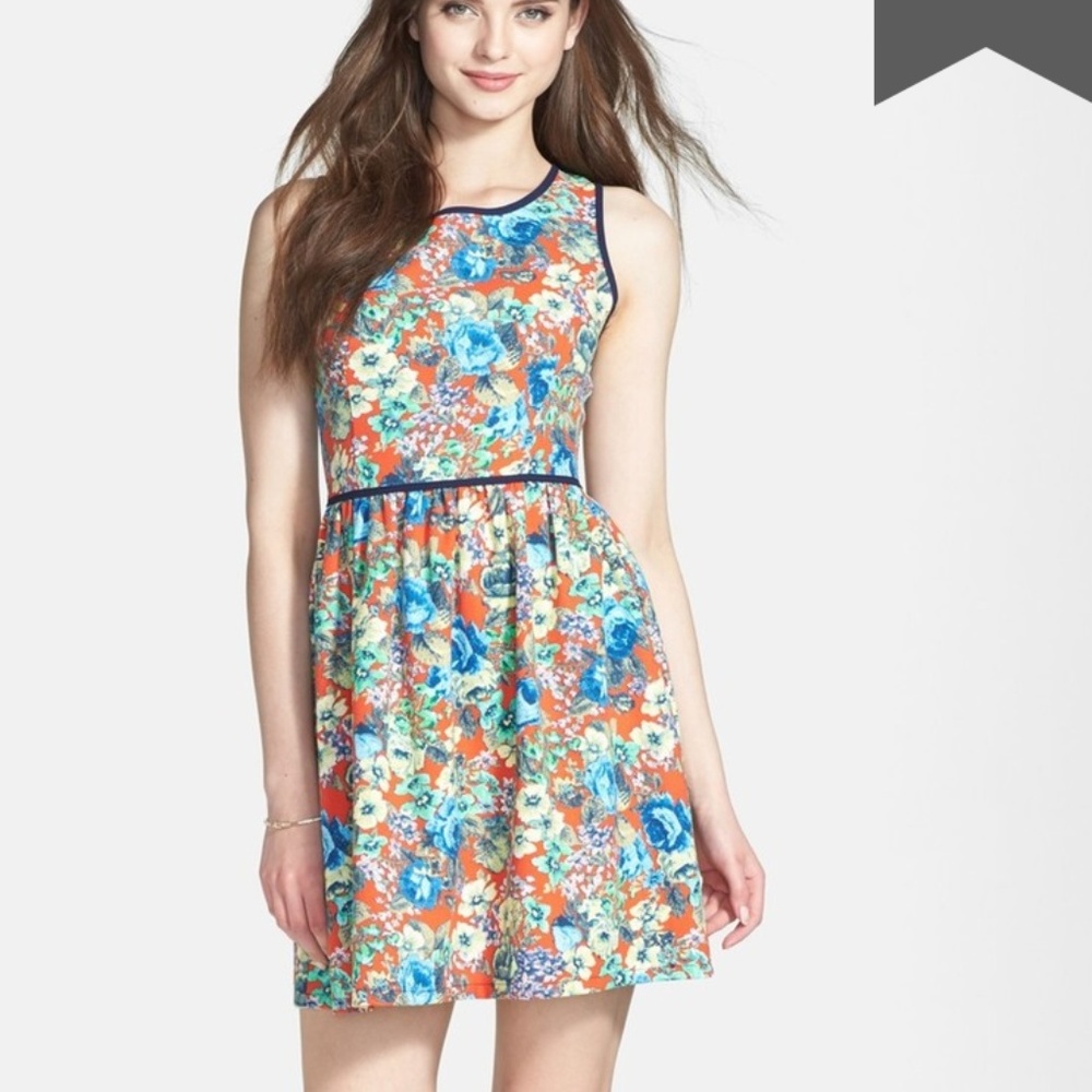 Soprano Floral Fit & Flare Dress - Nordstrom